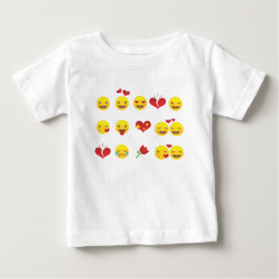 Valentine Emojis Baby T-Shirt