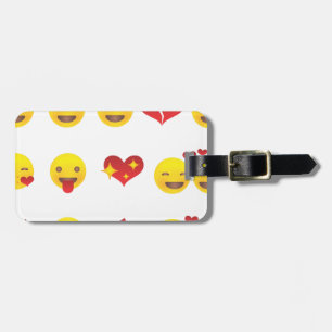 Valentine Emojis Luggage Tag