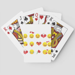 Valentine Emojis Playing Cards