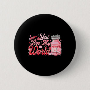Valentine Er Ed Icu Nicu Rn Nurse You Roc My World 6 Cm Round Badge