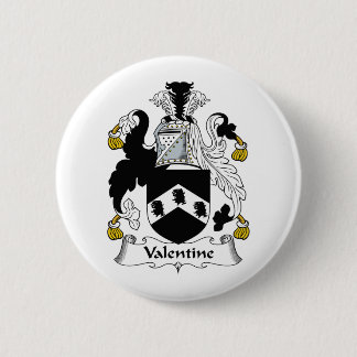 Valentine Family Crest 6 Cm Round Badge