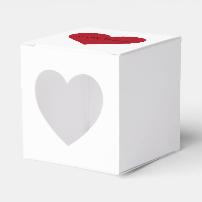Valentine Favour Box (Front Side)