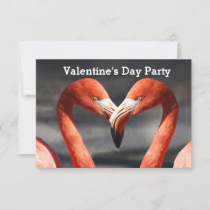 Valentine Flamingo Invitation