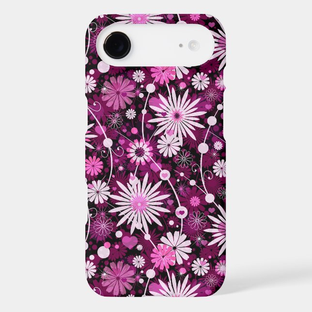Valentine Floral Pattern Case-Mate iPhone Case (Back)