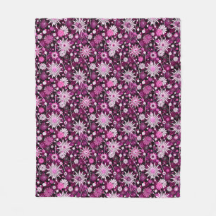 Valentine Floral Pattern Fleece Blanket