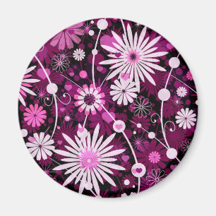 Valentine Floral Pattern Magnet
