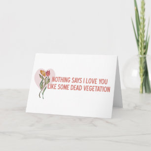 Valentine Flowers Holiday Card