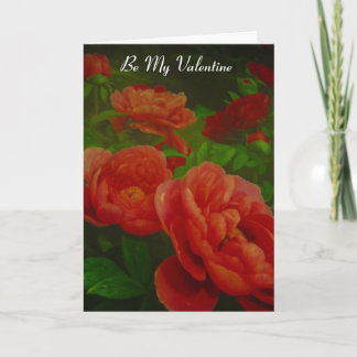 valentine flowers holiday card