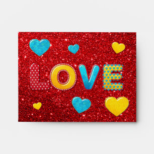 Valentine Fun 3D Mix and Match 2 Envelope