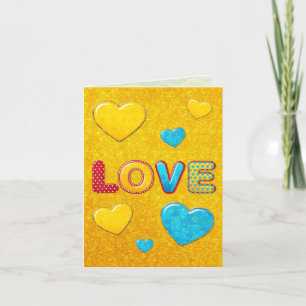 Valentine Fun 3D Mix and Match GREETING 2 Thank You Card