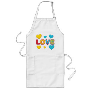 Valentine Fun 3D Mix and Match Long Apron