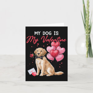 Valentine Funny Dog Owner Heart Bylloon Labrador R Card