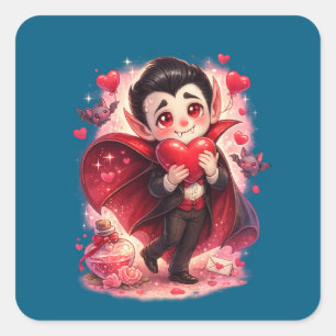 Valentine Funny Dracula Sticker – Cute Love