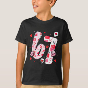 Valentine Funny Six Seven 6 7 Meme Men Women Kids  T-Shirt