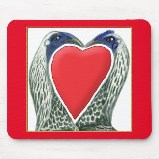 Valentine Game Chickens Mouse Pad