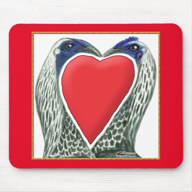 Valentine Game Chickens Mouse Pad (Front)