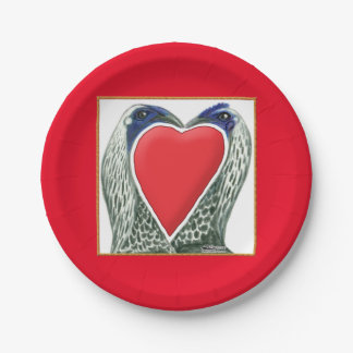 Valentine Game Chickens Paper Plate