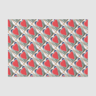 Valentine Game Chickens Tissue Paper