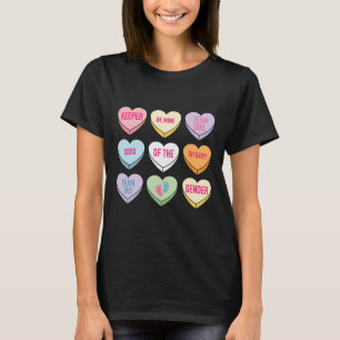 Valentine Gender Reveal Keeper Of The Gender Pink  T-Shirt