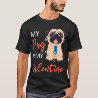 Valentine Gif, Pug dog Valentine, pug dog lover va T-Shirt