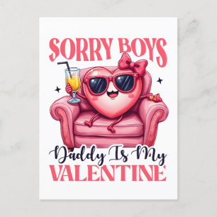 Valentine Gift   Daddy Is My Valentine Postcard
