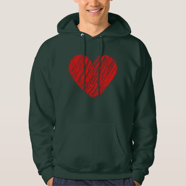 Valentine Gift For Her Simple Purview Design Hoodie (Front)