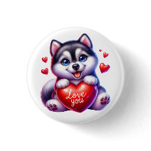 Valentine Gift - Husky Arctic Elegance
