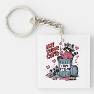 Valentine Gift Not Today Cupid Key Ring