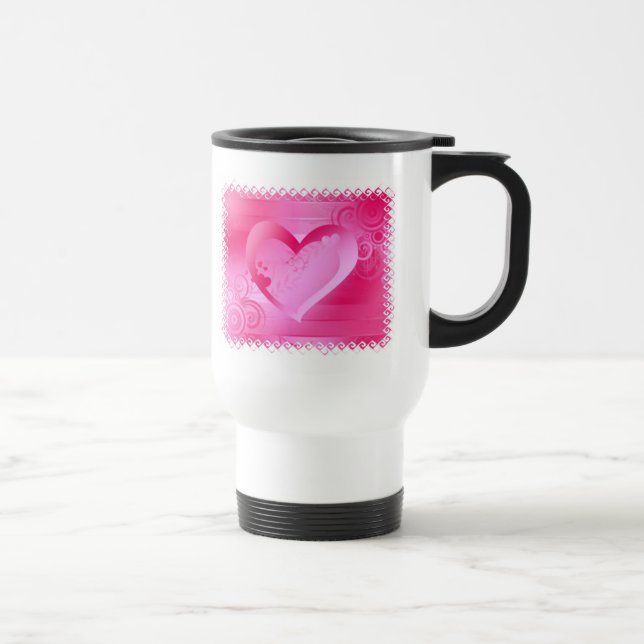 Valentine Gift Plastic Travel Mug (Right)
