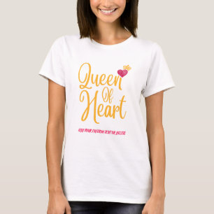 Valentine Girls Queen Of Heart  Lover Gift T-Shirt