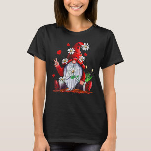 Valentine Gnome Love Heart Happy Valentines Day Wo T-Shirt