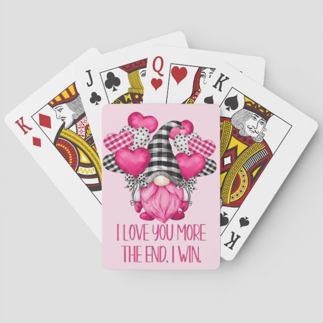 Valentine Gnome Playing Cards (Back)