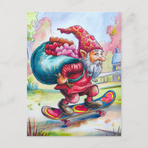 Valentine Gnome Postcard