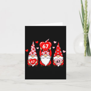 Valentine Gnomes 67 Funny Meme Cute Love Gnome Cou Card