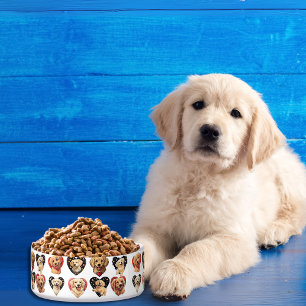 Valentine Golden Retriever Dog bowl