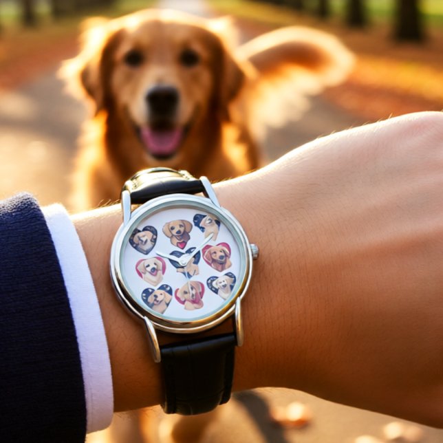 Valentine Golden Retriever Heart Cute Dog Lover Watch (Valentine Golden Retriever Heart Cute Dog Lover Watch)