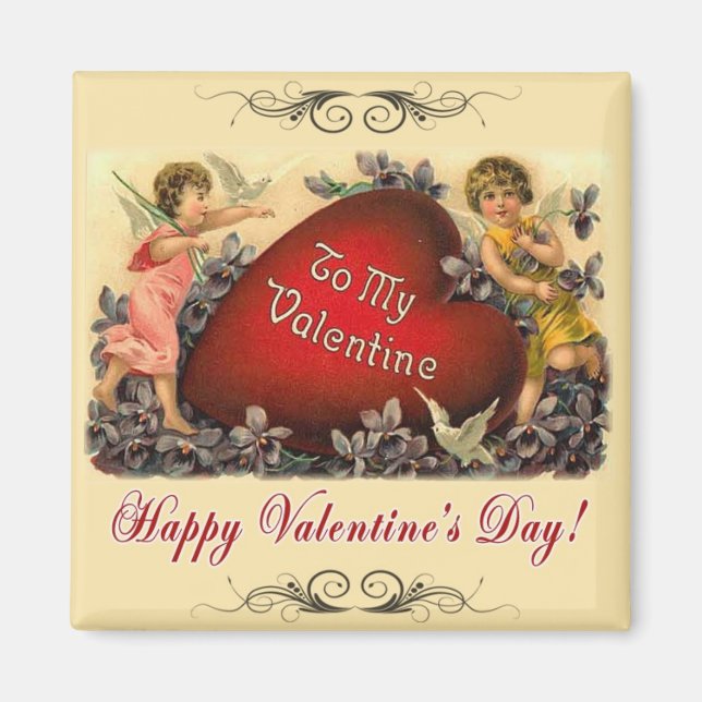Valentine Greeting Magnet (Front)