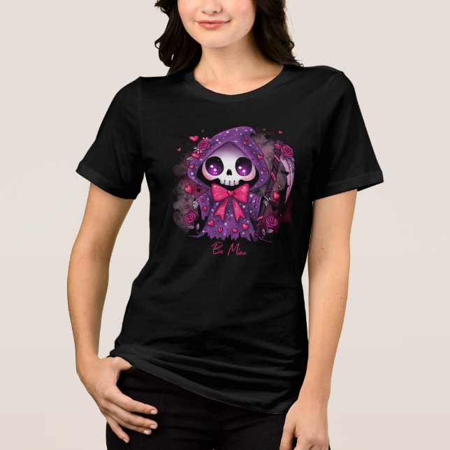 Valentine Grim Reaper Tri-Blend Shirt (Front)