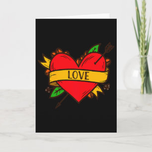 Valentine Heart Arrow Shirt Retro Love Heart Valen Card
