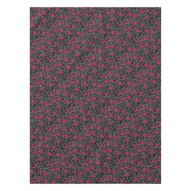 Valentine Heart Art Tablecloth (Front)