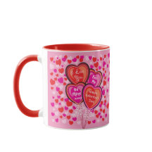 Valentine Heart Balloons Mug