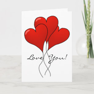 Valentine Heart Balloons – Valentine Card