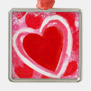 Valentine Heart by VictoriaShaylee Metal Tree Decoration