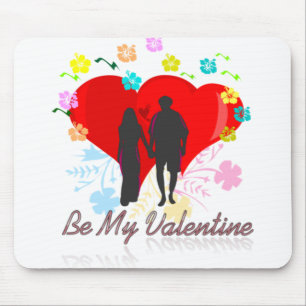 Valentine Heart Couple Love Marriage Celebration Mouse Pad