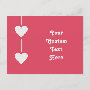Valentine Heart custom postcard