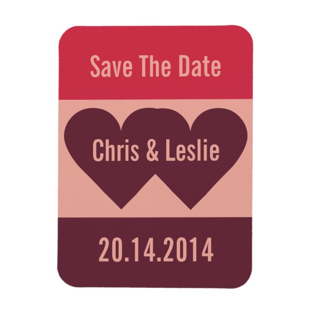 Valentine Heart custom text magnet (Vertical)
