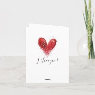 Valentine Heart design Holiday Card