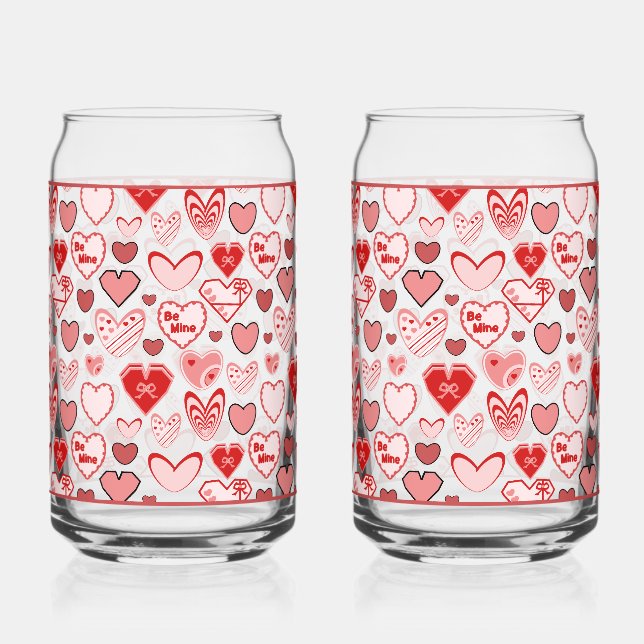 Valentine Heart Glass (Front)