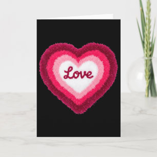 Valentine Heart Latch Hook Design Card
