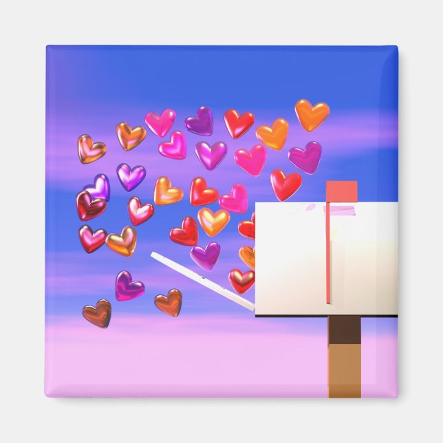 Valentine Heart Mail Magnet (Front)